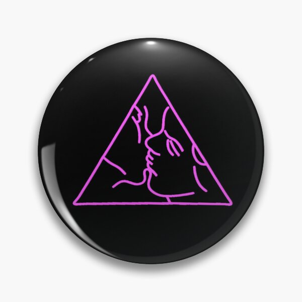 Item preview, triangle kiss – pink designed and sold by dalvago.