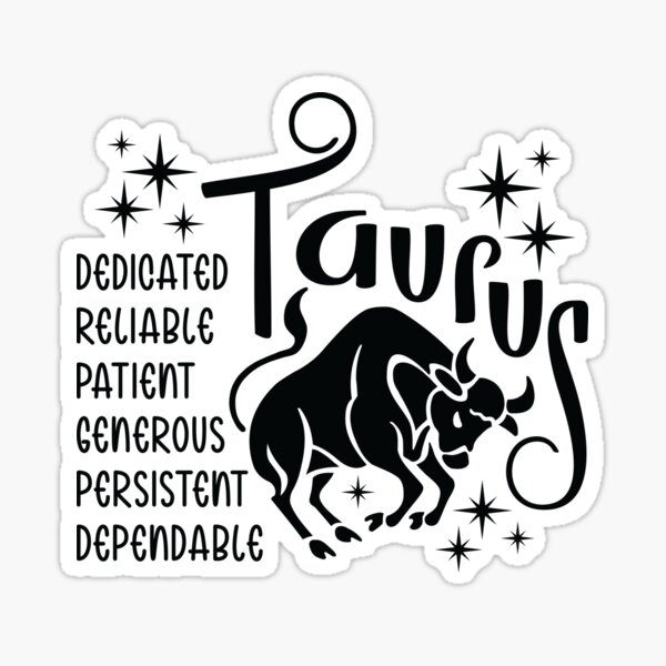 Item preview, Taurus Positive Traits designed and sold by GeckoMerch.