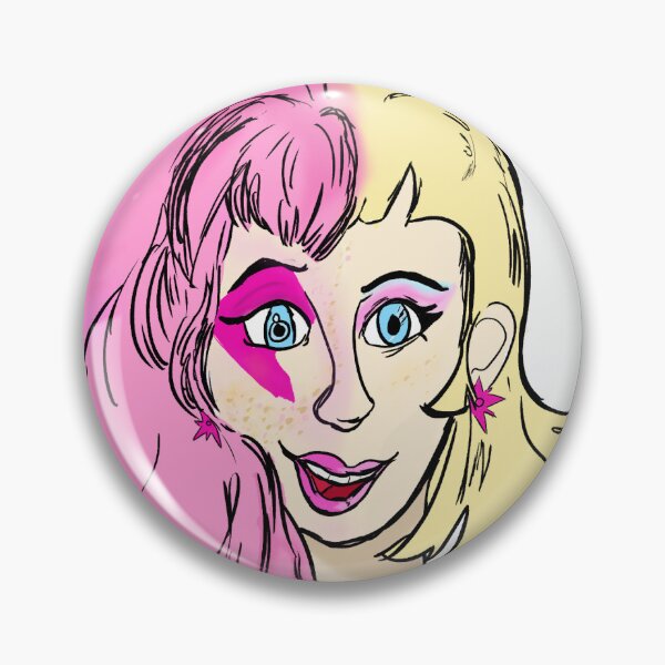 Item preview, Jem and the Holograms Split Screen Sticker designed and sold by PeachyArtMage.