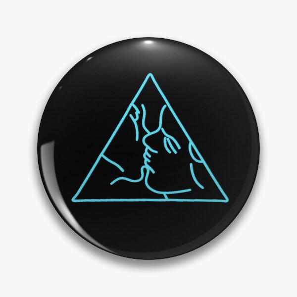 Item preview, triangle kiss – cyan designed and sold by dalvago.