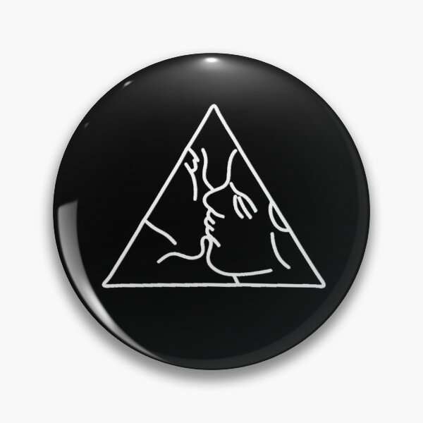 Item preview, triangle kiss – white designed and sold by dalvago.