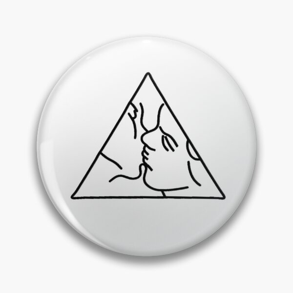 Item preview, triangle kiss – black designed and sold by dalvago.