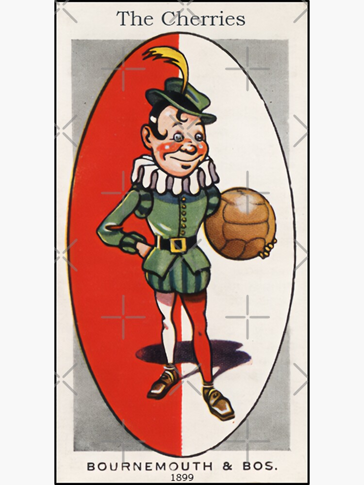 "AFC BOURNEMOUTH old vintage trading card" Sticker for Sale by v3lkan