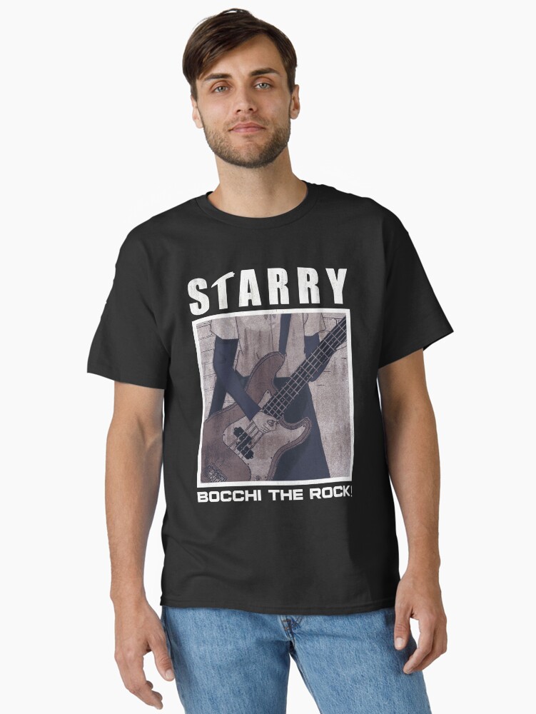 Aperçu 2 sur 7. T-shirt classique avec l'œuvre Bocchi le rock étoilé Ryō Yamada créée et vendue par RaspberryStud.