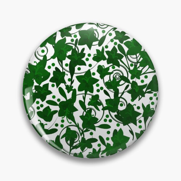 Item preview, Green Monochrome Flower Field Spirals Dots on White Half-Drop Repeat 5748 designed and sold by Art in My Loft.