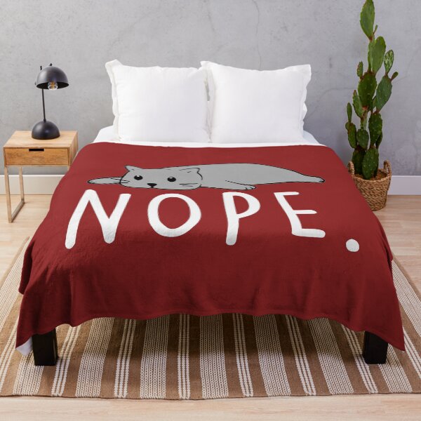 Item preview, Lazy Nope Cat designed and sold by sweetbelle.