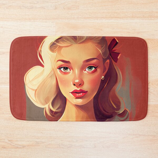 Item preview, Flat Cartoon of Beautiful Blond Character Digital Painting designed and sold by CodeAndColors.