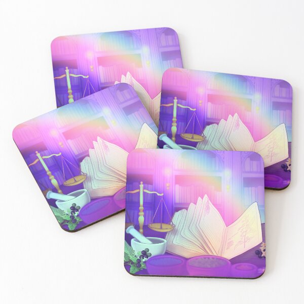 Item preview, library room with deadly nightshade and spellbook designed and sold by prismatic paper co.