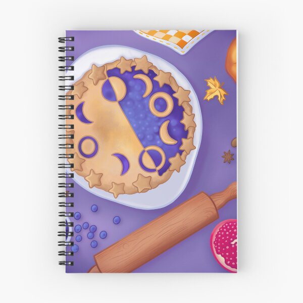 Artikelvorschau, Heidelbeerkuchen magisches Backen mit Kürbissen und Granatapfel entworfen und verkauft von prismatic paper co.