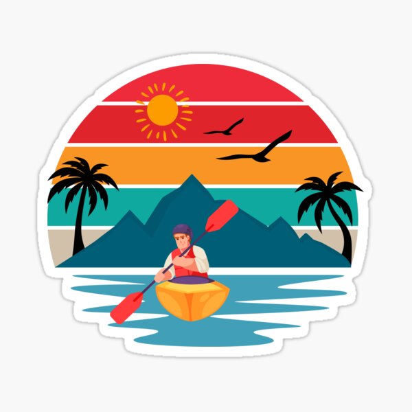 I'd Rather Be Kayaking Sticker for Sale by NtoDia