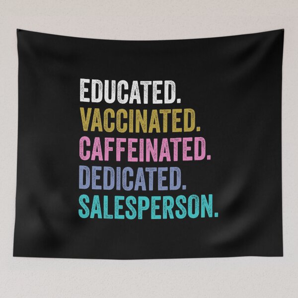 Item preview, salesperson Educated Dedicated Shirt, salesperson Dad Husband designed and sold by Dogs Geeky⭐⭐⭐⭐⭐.