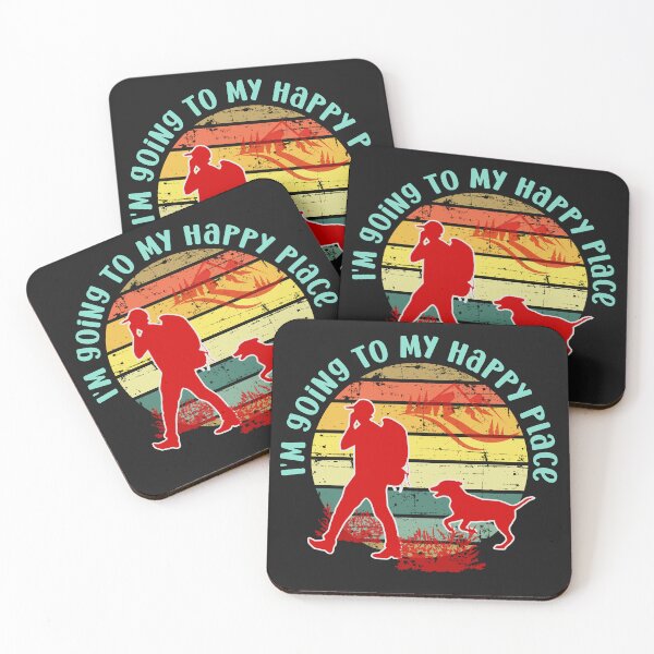 Item preview, I'm going to my happy place man walking his dog  designed and sold by LaylaEvans1.