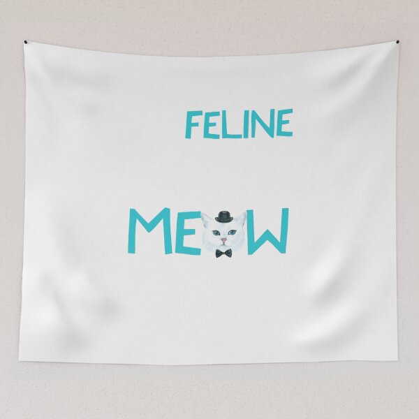 Item preview, Funny Cat Saying Feline Fine Right Meow designed and sold by CreatedByHeidi.
