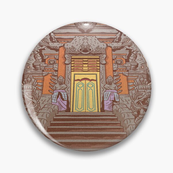 Item preview, Indonesia Retro Anime Puri Agung Gianyar Temple designed and sold by PotluckPrints.