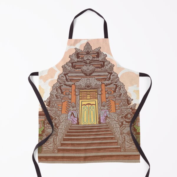 Artikelvorschau, Indonesien Retro Anime Puri Agung Gianyar Tempel entworfen und verkauft von PotluckPrints.