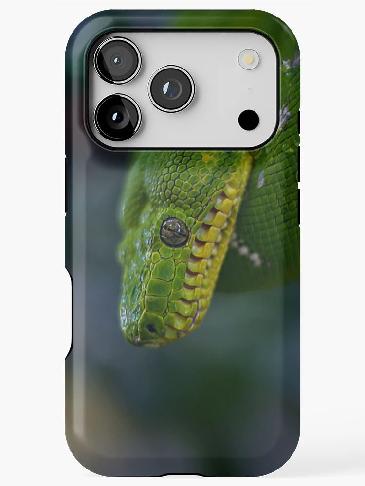 Thumbnail 1 of 4, iPhone Case, Green tree python designed and sold by AlexHodder.