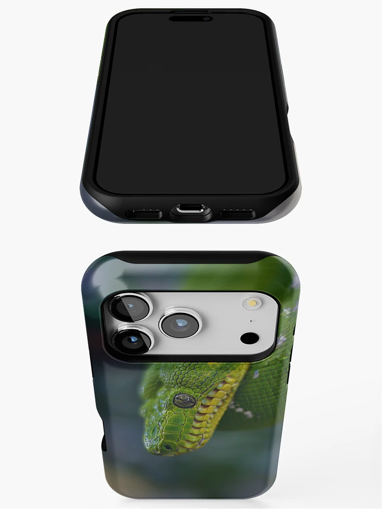 Thumbnail 3 of 4, iPhone Case, Green tree python designed and sold by AlexHodder.