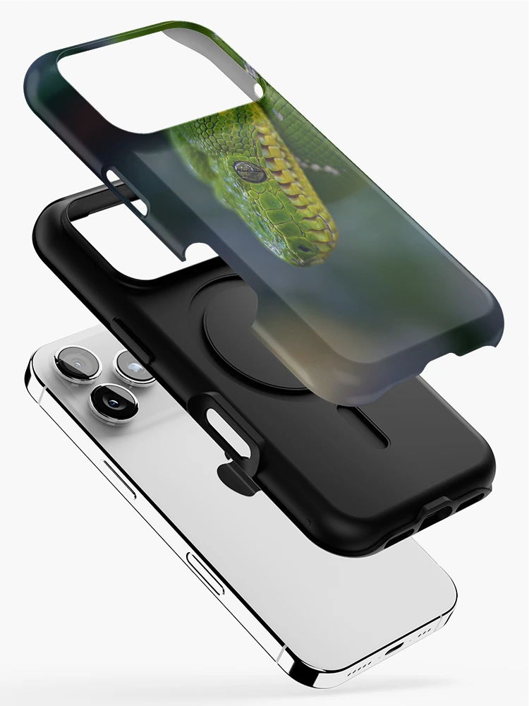 Thumbnail 2 of 4, iPhone Case, Green tree python designed and sold by AlexHodder.