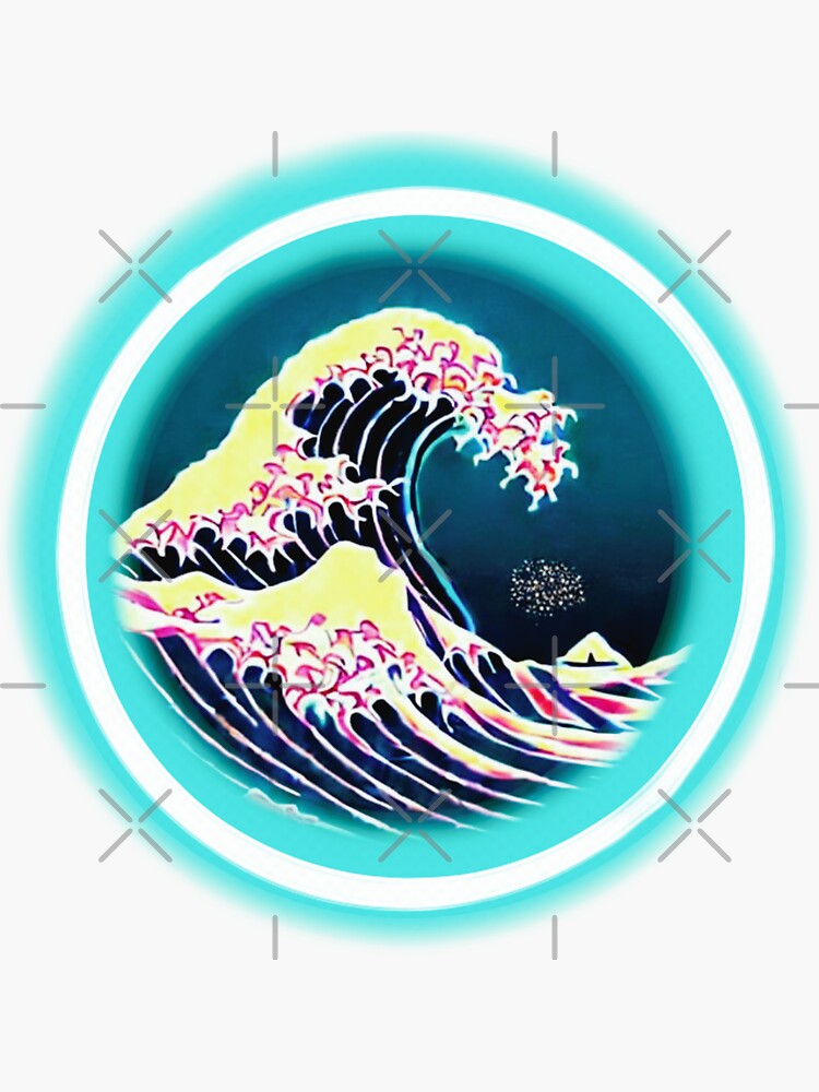 The Great Wave Sticker For Sale By Spinolator Redbubble