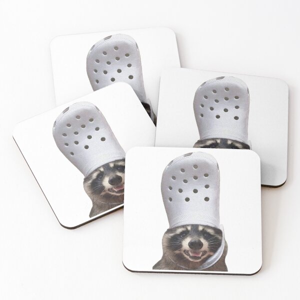 Item preview, shocked croc raccoon designed and sold by Lauren Kenney.