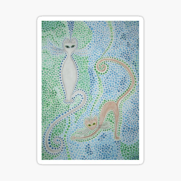 Siamese and Burmese Cats Sticker