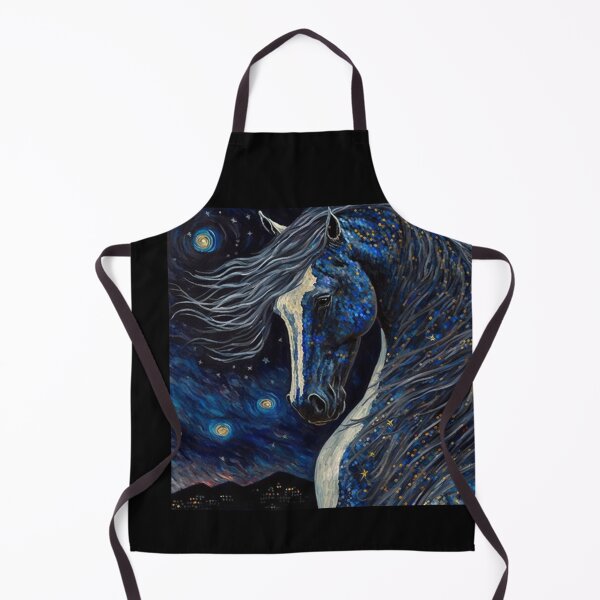 Item preview, Starry night blue horse - original artwork designed and sold by j9gothbe.