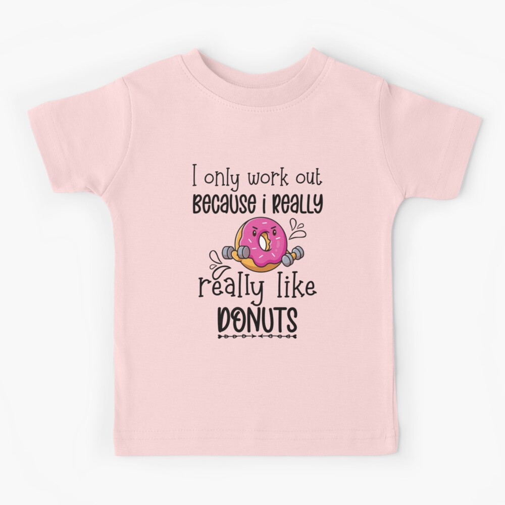 I Workout So I can Eat Donuts, workouts routines, gifts for gym lovers,  unique birthday gifts idea for men, funny quotes with donuts Art Board  Print for Sale by Whmode