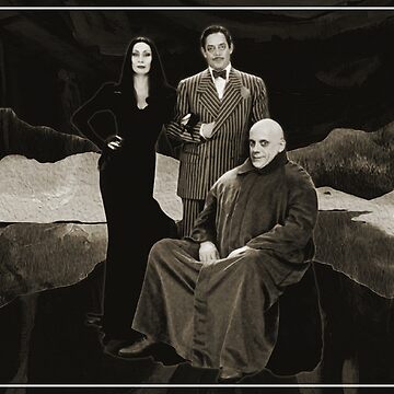 Vorschaubild zum Design Gomez, Morticia und Fester Addams Portrait Digital Art von Gogmagosh
