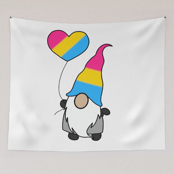 Item preview, Pan Pride Gnome designed and sold by NerdyCupcake559.