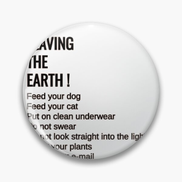 Item preview, Basic instructions for leaving the earth. designed and sold by kattilako.