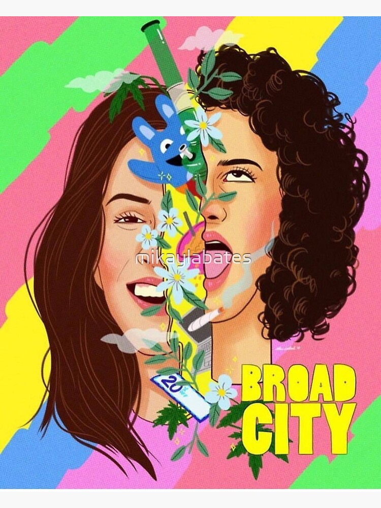 "Broad City" Sticker for Sale by mikaylabates Redbubble