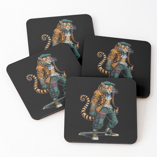 Item preview, Cool Tiger Graffiti Manga Anime Character designed and sold by tronictees.