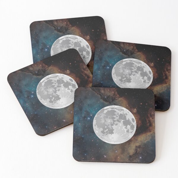 Item preview, background cosmos galaxy and moon designed and sold by SeniorPrint99.
