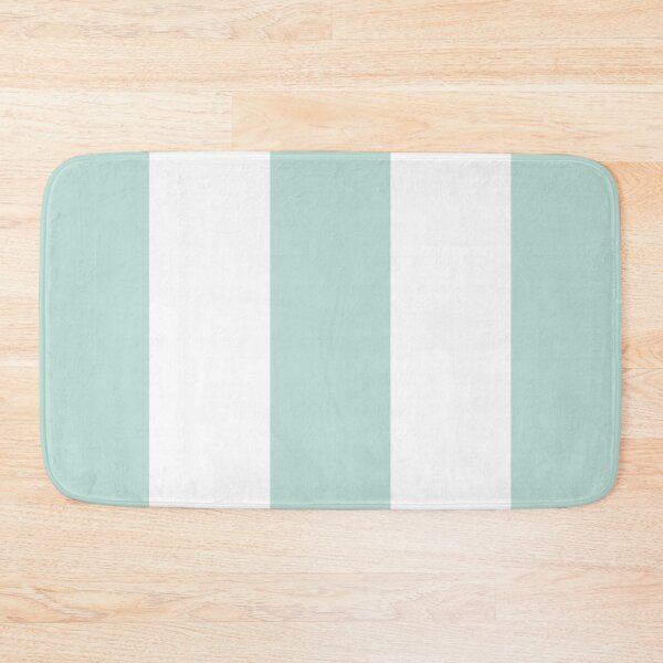 Item preview, Large MINT GREEN and WHITE VERTICAL STRIPES designed and sold by RachelMacht.