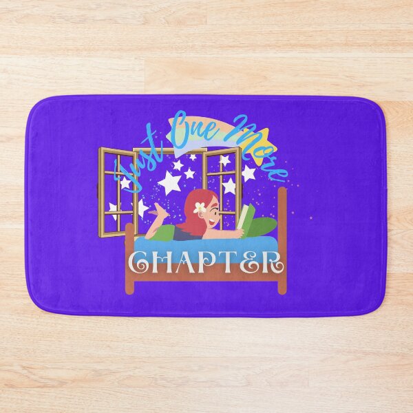 Item preview, Just One More Chapter, Girl Reading On Her Bed (purple) designed and sold by Novelty-Shirts.
