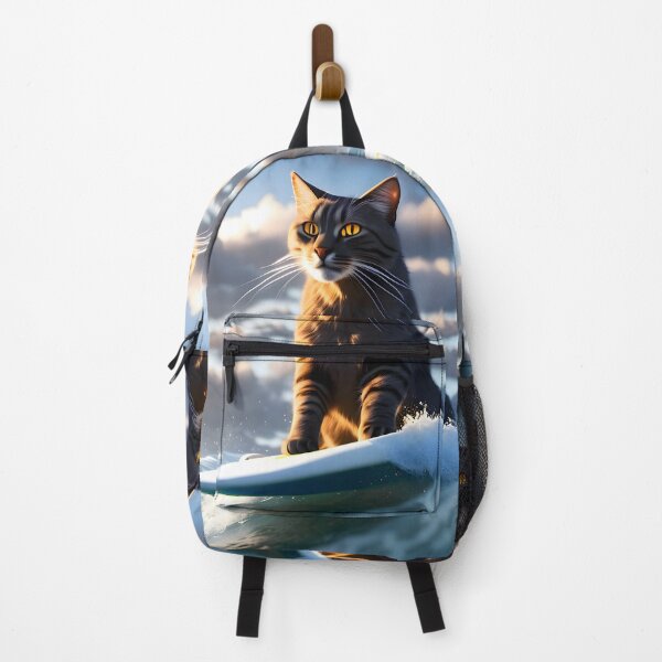 Item preview, Cat Surfing - Modern Digital Art designed and sold by Ai-michiart.