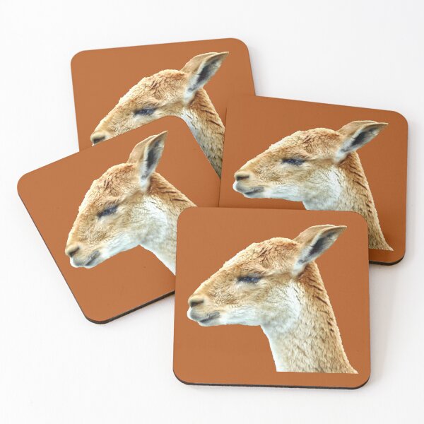 Item preview, Vicuña side eye (orange brown background) designed and sold by PowerfulPhotos.