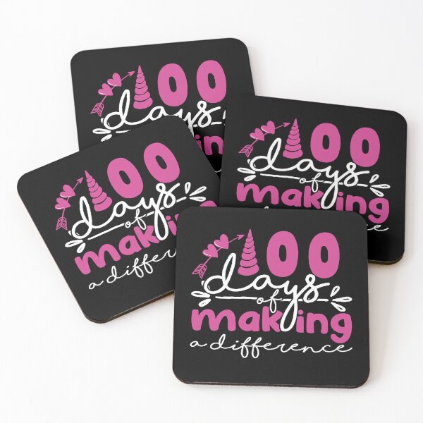 Item preview, Funny School Sayings: 100 Days Of Making A Difference, Teachers Squad, Students Squad designed and sold by AMINE  ★★★★★.