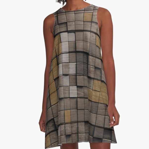Wood pattern A-Line Dress