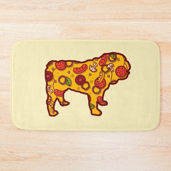 Item preview, Perro Pizza Pizza buldog inglés designed and sold by shokA Design.