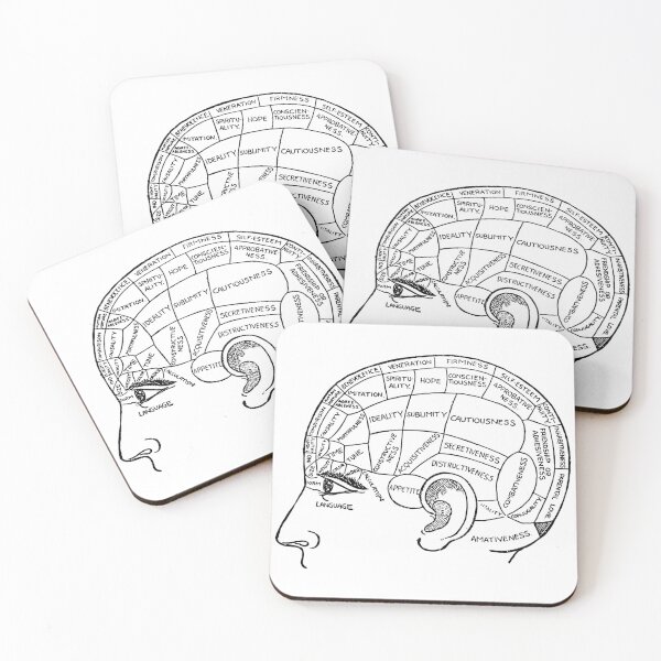 Item preview, Vintage Phrenology Head designed and sold by GazCoDesign.