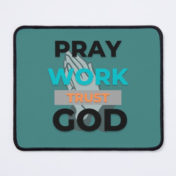 Item preview, Pray Work Trust God designed and sold by MugsAndDuds.