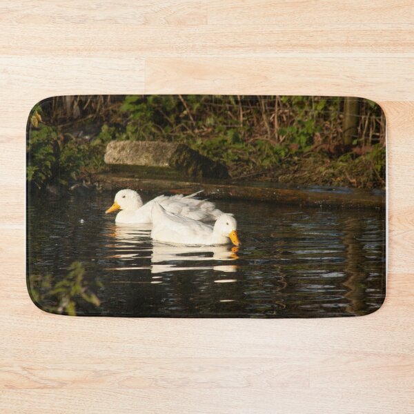 Item preview, white ducks on pond designed and sold by Francespoppy.