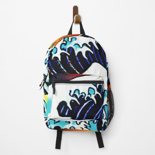 Item preview, The Great Wave | outrun style designed and sold by spinolator.