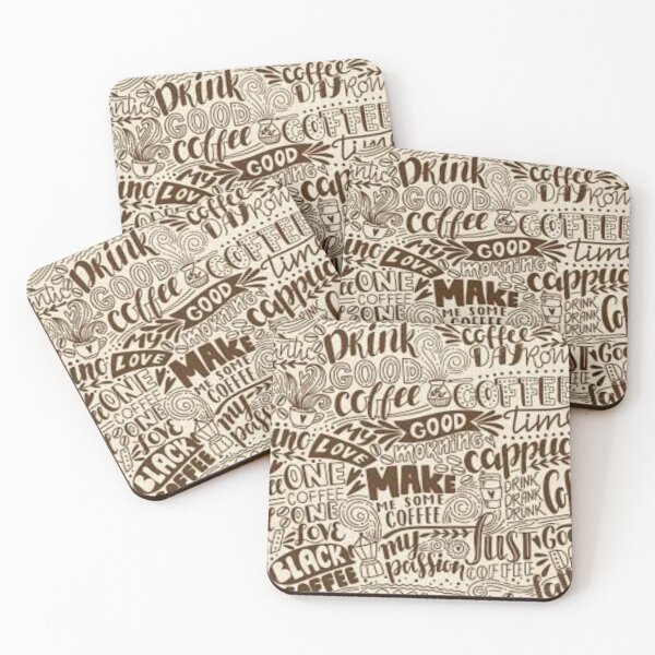 Item preview, Drink Good Coffee Doodle Art Accessories designed and sold by beabetterhuman.