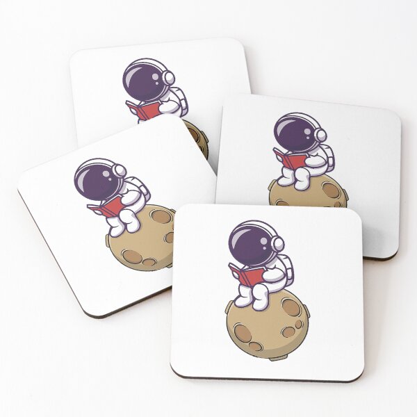 Item preview, Cute astronaut reading a book designed and sold by Omaren Designs.