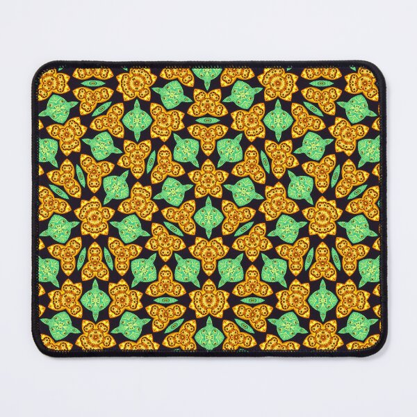 Item preview, Elegant Harlequin Green Yellow and Black Geometric Penrose Seamless Pattern designed and sold by protegra.