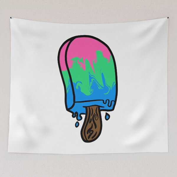 Item preview, Polysexual Pride Popsicle designed and sold by NerdyCupcake559.