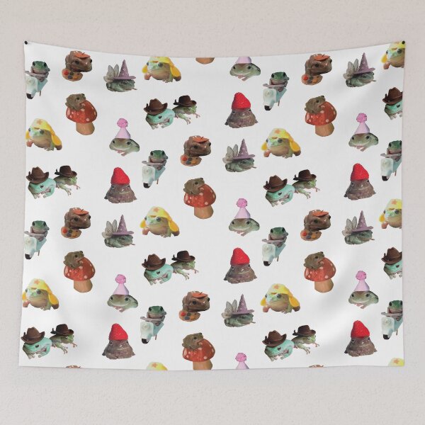 Item preview, cool frogs with hats or accessories designed and sold by Lauren Kenney.