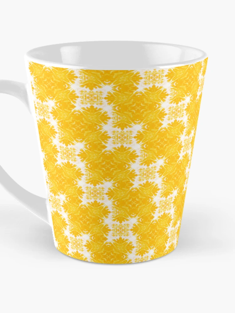 Thumbnail 3 of 4, Coffee Mug, Yellow pattern Spring pattern designed and sold by Tschousef.